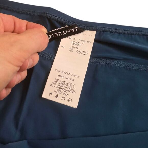 Jantzen Blue Side Slit Swimsuit Coverup Skirt 16 - Picture 5 of 5